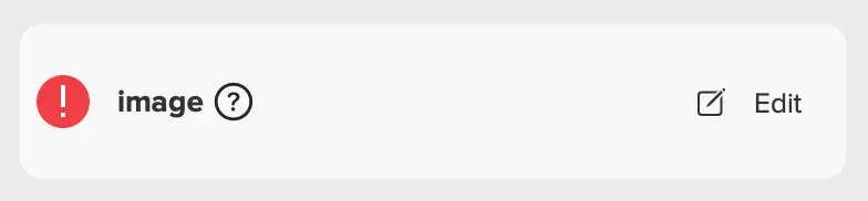 The image field with its question mark and Edit button