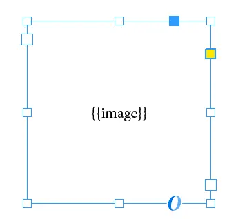 InDesign frame containing only the image placeholder